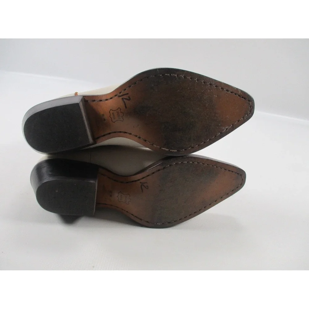 Nine west evie Cowboy Boots Women's Western Stitched Leather Cowgirl Boots Sz 8M - Picture 8 of 10